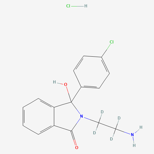 2-(2-Aminoethyl)-3-(4-chlorophenyl)-3-hydroxyphthalimidine-d4 Hydrochloride (CAS: 1276611-52-9) - Related Chemical Product