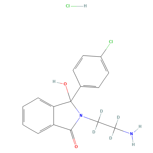 2-(2-Aminoethyl)-3-(4-chlorophenyl)-3-hydroxyphthalimidine-d4 Hydrochloride (CAS: 1276611-52-9) - Related Chemical Product