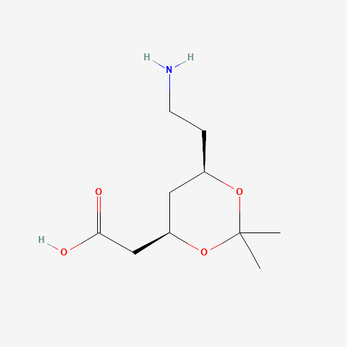 (4R,cis)-6-(2-Aminoethyl)-2,2-dimethyl-1,3-dioxane-4-acetic Acid (CAS: 125995-17-7) - Related Chemical Product