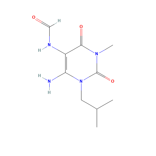 4-Amino-5-formylamino-3-isobutyl-1-methylpyrimidine-2,6-dione (CAS: 130332-59-1) - Related Chemical Product