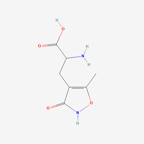 (R,S)-a-Amino-3-hydroxy-5-methyl-4-isoxazolepropionic Acid (CAS: 74341-63-2) - Chemical Structure and Molecular Formula 