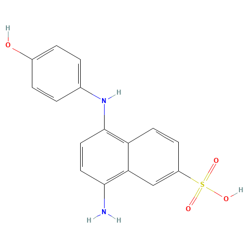 8-Amino-5-[(4-hydroxyphenyl)amino]-2-naphthalenesulfonic Acid (CAS: 6357-75-1) - Related Chemical Product
