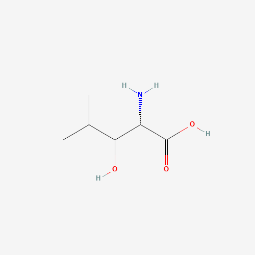 (2S,3S)-(2S,3R)-2-Amino-3-hydroxy-4-methylpentanoic Acid Hydrochloride Salt (CAS: 5817-22-1) - Chemical Structure and Molecular Formula 