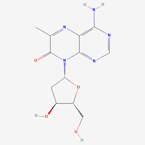 4-Amino-6-methyl-8-(2-deoxy-b-D-ribofuranosyl)-7(8H)-pteridone (CAS: 195442-55-8) - Related Chemical Product