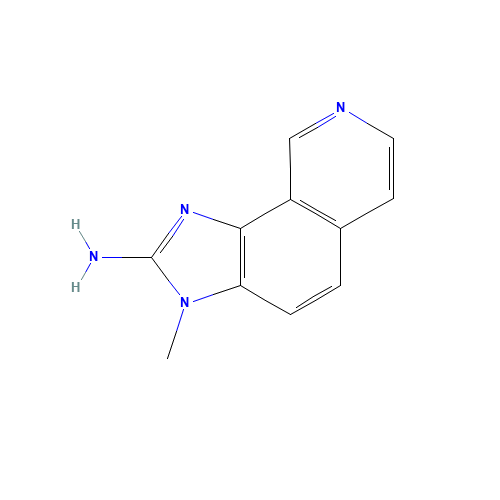 2-Amino-3-methyl-3H-imidazo[4,5-h]isoquinoline (CAS: 147293-14-9) - Chemical Structure and Molecular Formula 