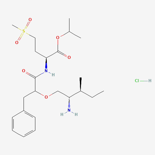(2S)-[(2'S)-Amino-(3'S)-methyl-1-pentyloxy]-3-phenylpropionyl-methionine Sulfone,Isopropyl Ester,Hydrochloride (CAS: 1356019-46-9) - Related Chemical Product
