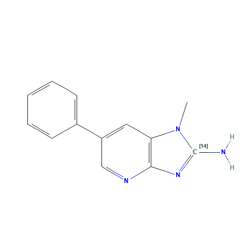2-Amino-1-methyl-6-phenylimidazo[4,5-b]pyridine-2-14C (CAS: 210049-12-0) - Related Chemical Product