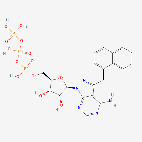 4-Amino-3-(1-naphthylmethyl)-1H-pyrazolo[3,4-d]pyrimidine-1-(b-D-ribofuranosyl-5'-triphosphate) (CAS: 476371-81-0) - Related Chemical Product