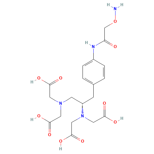 (S)-1-(4-Aminoxyacetamidobenzyl)ethylenediaminetetraacetic Acid (CAS: 1217704-71-6) - Chemical Structure and Molecular Formula 