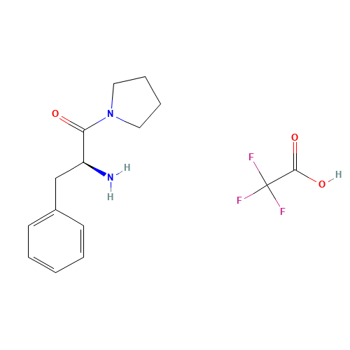 1-[(2S)-Amino-1-oxo-3-phenylpropyl]pyrrolidine Mono(trifluoroacetate) (CAS: 144646-34-4) - Related Chemical Product