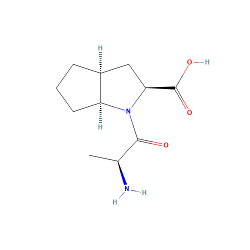 1-(2-Amino-1-oxopropyl)octahydrocyclopenta[b]pyrrole-2-caroxylic Acid (CAS: 104160-97-6) - Chemical Structure and Molecular Formula 