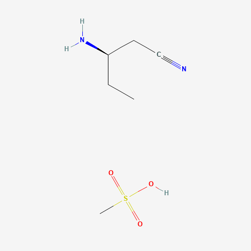 (R)-3-Aminopentanenitrile Methanesulfonic Acid Salt (CAS: 474645-97-1) - Related Chemical Product