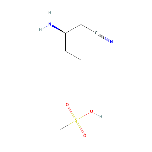 (R)-3-Aminopentanenitrile Methanesulfonic Acid Salt (CAS: 474645-97-1) - Related Chemical Product