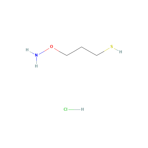 3-(Aminooxy)-1-propanethiol hydrochloride (CAS: 1071-99-4) - Chemical Structure and Molecular Formula 