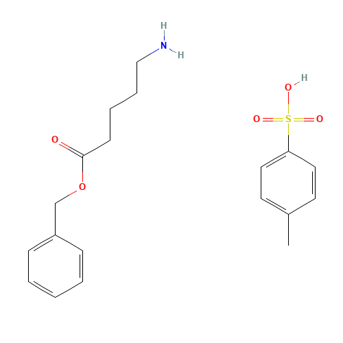5-Aminopentanoic Acid Benzyl Ester Tosylate (CAS: 63649-14-9) - Chemical Structure and Molecular Formula 
