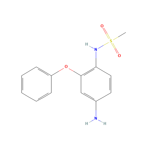 N-(4-Amino-2-phenoxyphenyl)methanesulfonamide (CAS: 51765-60-7) - Chemical Structure and Molecular Formula 