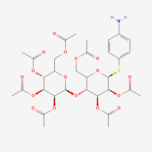4-Aminophenyl 2,3,6-Tri-O-acetyl-4-O-(2,3,4,6-tetra-O-acetyl-b-D-glucopyranosyl)-b-D-glucopyranoside (CAS: 68636-50-0) - Related Chemical Product