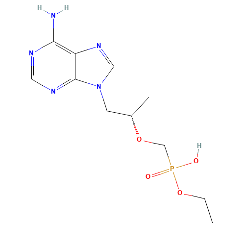 P-[[(1S)-2-(6-Amino-9H-purin-9-yl)-1-methylethoxy]methyl]-phosphonic Acid Monoethyl Ester (CAS: 1255525-18-8) - Related Chemical Product