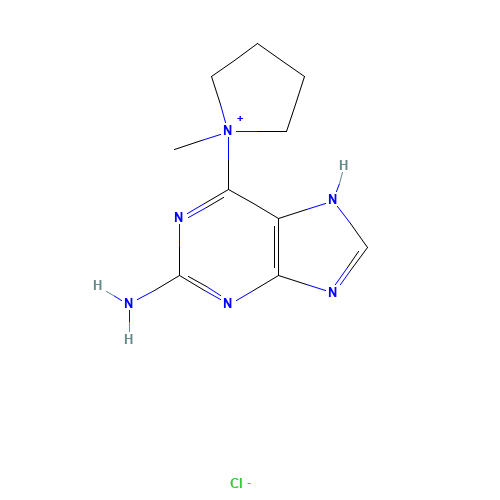 1-(2-Amino-7H-purin-6-yl)-1-methyl-pyrrolidinium Chloride (CAS: 680622-68-8) - Related Chemical Product