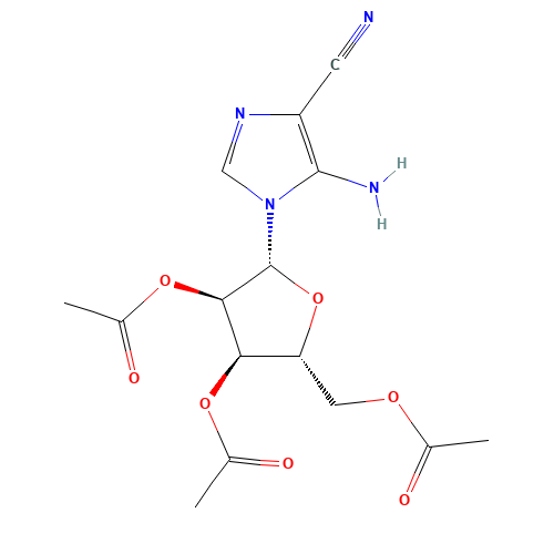 5-Amino-1-(2',3',5'-tri-O-acetyl-b-D-ribofuranosyl)-imidazole-4-carbonitrile (CAS: 23192-63-4) - Related Chemical Product
