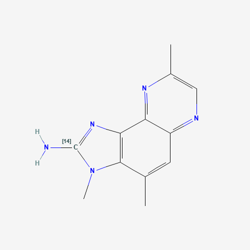 2-Amino-3,4,8-trimethyl-3H-imidazo[4,5-f]quinoxaline-2-14C (CAS: 210100-52-0) - Related Chemical Product