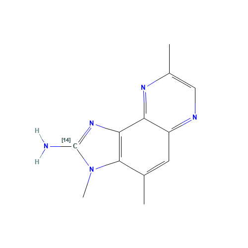 2-Amino-3,4,8-trimethyl-3H-imidazo[4,5-f]quinoxaline-2-14C (CAS: 210100-52-0) - Related Chemical Product