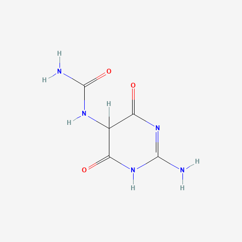 2-Amino-5-ureido-4,6-pyrimidinedione (CAS: 21823-25-6) - Chemical Structure and Molecular Formula 