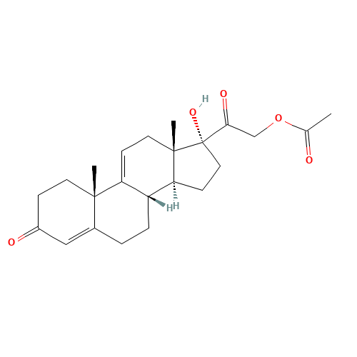 Anecortave Acetate (CAS: 7753-60-8) - Chemical Structure and Molecular Formula 