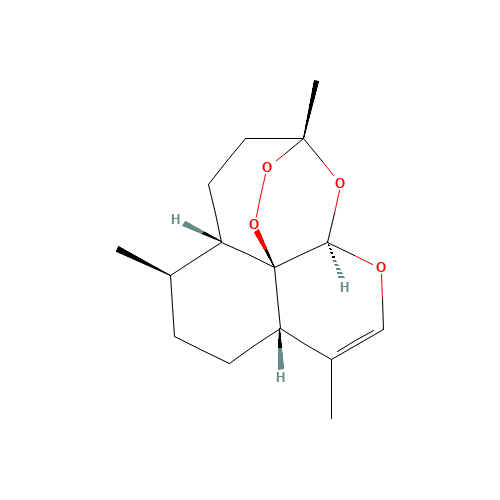 Anhydro Dihydro Artemisinin (CAS: 82596-30-3) - Chemical Structure and Molecular Formula 