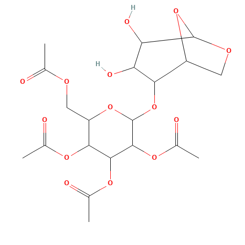 1,6-Anhydro-4-O-(2,3,4,6-tetra-O-acetyl-a-D-mannopyranosyl)-b-D-mannopyranose (CAS: 67650-35-5) - Related Chemical Product