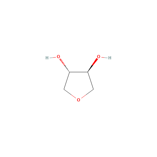 1,4-Anhydro-L-threitol (CAS: 84709-85-3) - Chemical Structure and Molecular Formula 
