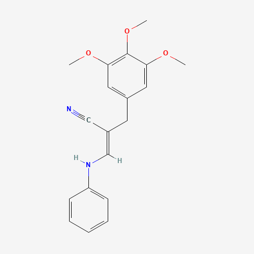 3-Anilino-2-(3,4,5-trimethoxybenzyl)acrylonitrile,Mixture of double bond isomers (CAS: 30078-48-9) - Related Chemical Product