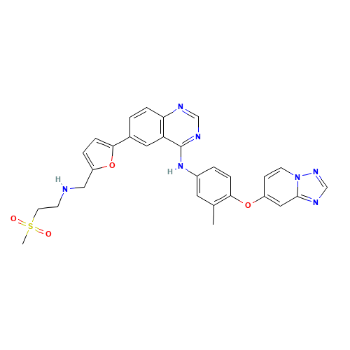 ARRY-380 (CAS: 937265-83-3) - Chemical Structure and Molecular Formula 