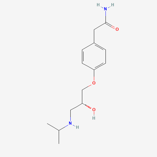 (R)-Atenolol (CAS: 56715-13-0) - Chemical Structure and Molecular Formula 