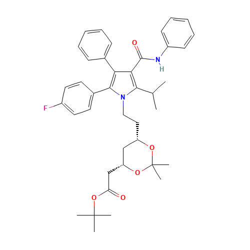 (3S,5S)-Atorvastatin Acetonide tert-Butyl Ester (CAS: 472967-95-6) - Related Chemical Product