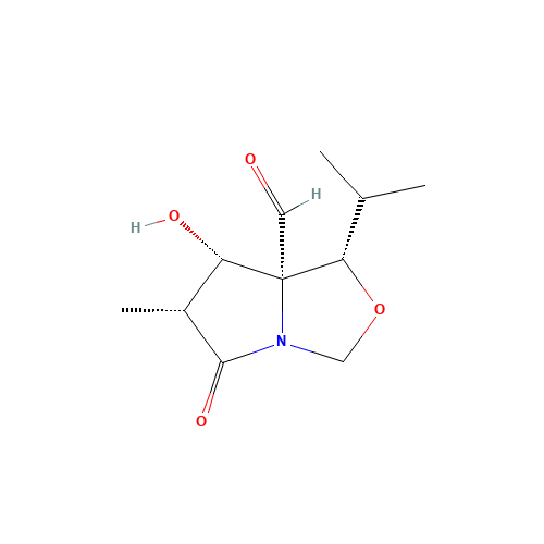 (3R,4S,5R,6S)-1-Aza-4-hydroxy-5-formyl-6-isopropyl-3-methyl-7-oxabicycl[3.3.0]octan-2-one (CAS: 145452-03-5) - Related Chemical Product