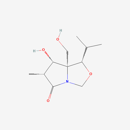 (3R,4S,5R,6S)-1-Aza-4-hydroxy-5-hydroxymethyl-6-isopropyl-3-methyl-7-oxabicycl[3.3.0]octan-2-one (CAS: 145452-02-4) - Related Chemical Product