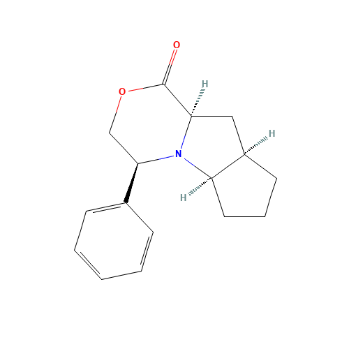 (2R,6R,8S,12S)-1-Aza-10-oxo-12-phenyltricyclo[6.4.01,8.02,6]dodecan-9-one (CAS: 147406-85-7) - Chemical Structure and Molecular Formula 