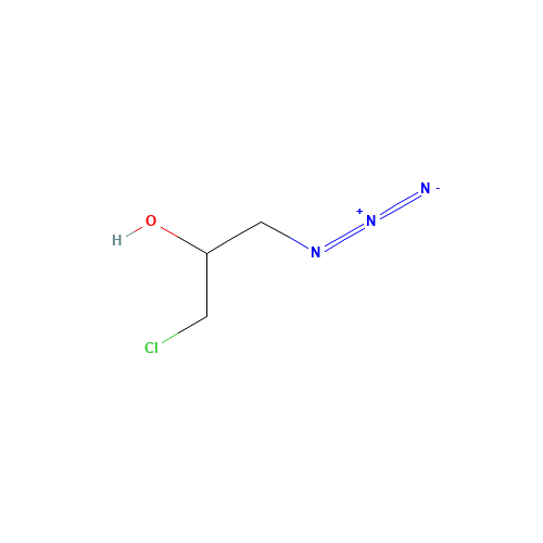 1-Azido-3-chloro-2-propanol,Technical Grade (CAS: 51275-91-3) - Chemical Structure and Molecular Formula 