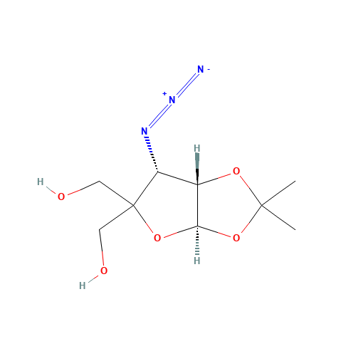3-Azido-3-deoxy-4-hydroxy-methyl-1,2-O-isopropylidene-a-D-ribofuranose (CAS: 247025-10-1) - Related Chemical Product
