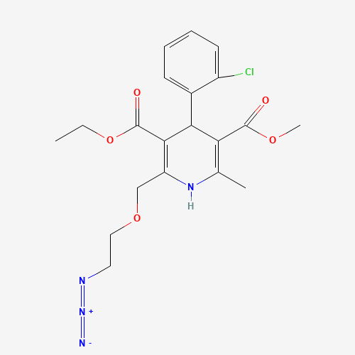 2-[(2-Azidoethoxy)methyl]-4-(2-chlorophenyl)-3-ethoxycarbonyl-5-methoxycarbonyl)-6-methyl-1,4-dihydropyridine (CAS: 88150-46-3) - Related Chemical Product