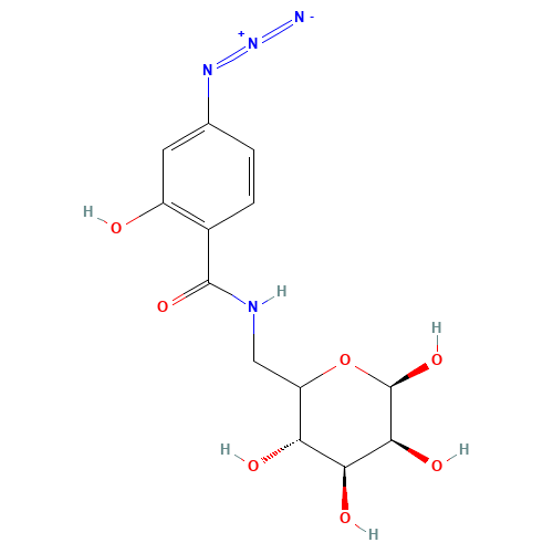 N-(4-Azidosalicyl)-6-amido-6-deoxy-glucopyranose (CAS: 86979-66-0) - Related Chemical Product