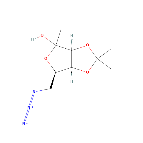 6-Azido-1,6-dideoxy-3,4-O-isopropylidene-D-lyxo-2-hexulofuranose (CAS: 122194-05-2) - Related Chemical Product