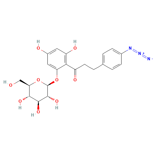 4-Azidophlorizin (CAS: 79541-46-1) - Chemical Structure and Molecular Formula 