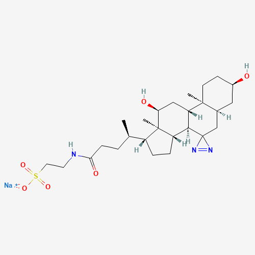 7,7-Azo-3-a,12-a-dihydroxytaurocholanic Acid Sodium Salt (CAS: 72741-86-7) - Related Chemical Product
