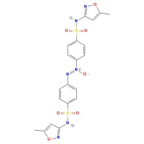 4,4'-Azoxybis[N-(5-methyl-3-isoxazolyl)-benzenesulfonamide (CAS: 119403-03-1) - Chemical Structure and Molecular Formula 