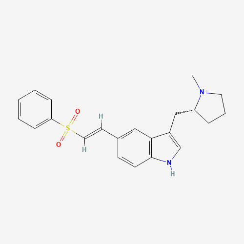 R-5-(2-Benzenesulphonylethenyl)-3-(N-methylpyrrolidin-2-ylmethyl)-1H-indole (CAS: 180637-89-2) - Related Chemical Product