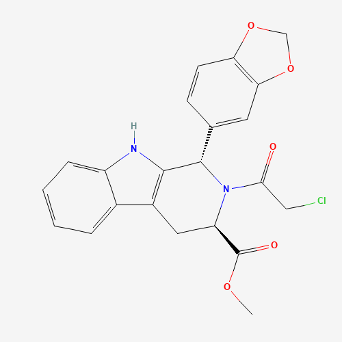 (1S,3R)-1-Benzo[1,3]dioxol-5-yl-2-(2-chloro-acetyl)-2,3,4,9-tetrahydro-1H-b-carboline-3-carboxylic Acid Methyl Ester (CAS: 629652-40-0) - Related Chemical Product