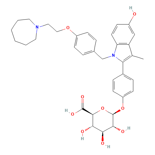 Bazedoxifene 4'-b-D-Glucuronide (CAS: 328933-64-8) - Related Chemical Product