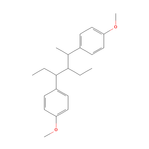 Benzestrol Dimethyl Ether (CAS: 131-87-3) - Chemical Structure and Molecular Formula 